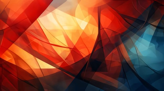 Abstract background design: abstract background of geometric shapes in red, blue and black colors