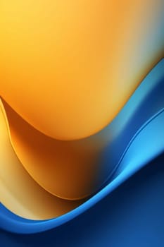 Abstract background design: abstract background with smooth lines in blue, orange and yellow colors