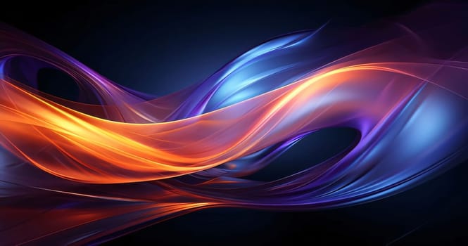 Abstract background design: abstract colorful background with smooth lines and glowing waves, vector illustration