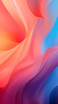 Abstract background design: abstract background with smooth lines in blue, orange and pink colors