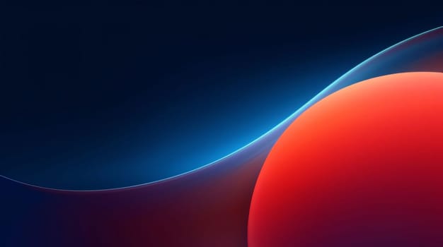 Abstract background design: abstract background with red and blue curved lines on dark blue background