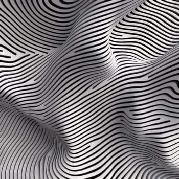 Abstract background design: Abstract wavy background. Vector illustration. Black and white lines.