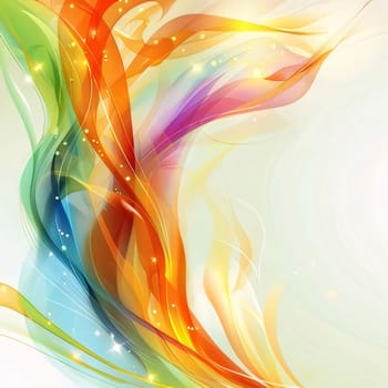 Abstract background design: Abstract colorful background with smooth lines and bokeh. Vector illustration.