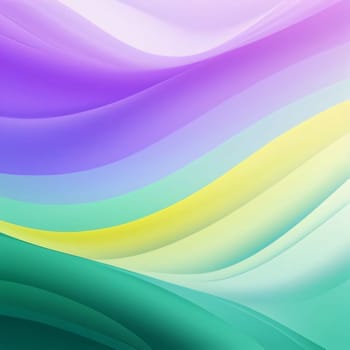 Abstract background design: Abstract colorful background with smooth lines in pastel colors. Vector illustration