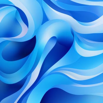 Abstract background design: Abstract blue background with smooth wavy lines. Vector Illustration.