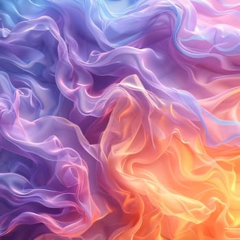 Abstract background design: abstract background with smooth lines in blue, orange and pink colors