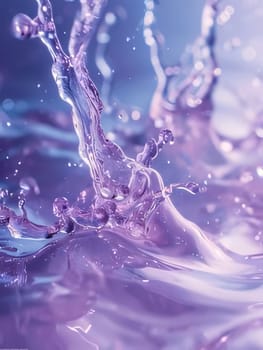 Abstract background design: splashes of paint on a water surface close-up macro photo