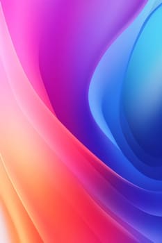 Abstract background design: abstract background with smooth lines in blue, orange and pink colors