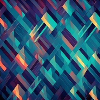 Abstract background design: abstract background with geometric pattern in blue and red colors, vector illustration