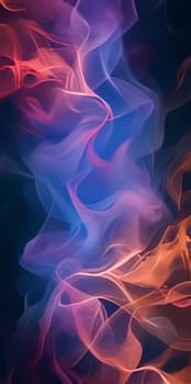 Abstract background design: abstract colored smoke on a dark background close-up for design