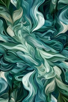 Abstract background design: abstract colorful background with swirls of paint in green and blue colors