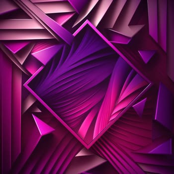 Abstract background design: Abstract geometric background. 3d render. Pink and purple color.