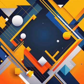 Abstract background design: Abstract geometric background with overlapping squares and rectangles. Vector illustration.