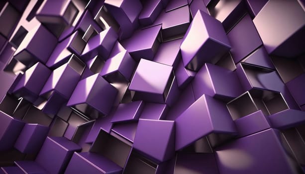 Abstract background design: Purple Abstract Cubes Background Wallpaper 3d Illustration Render