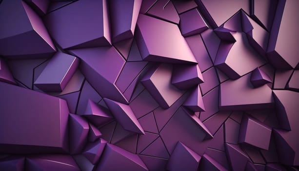 Abstract background design: Abstract 3d rendering of chaotic polygonal shape. Futuristic polygonal background.