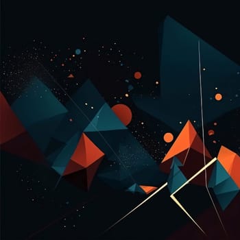 Abstract background design: Abstract geometric background with triangles and space for text. Vector illustration.