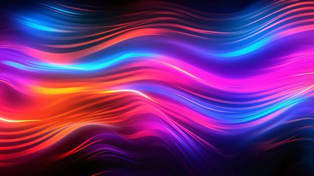 Abstract background design: abstract colorful background with smooth lines and waves in blue and red