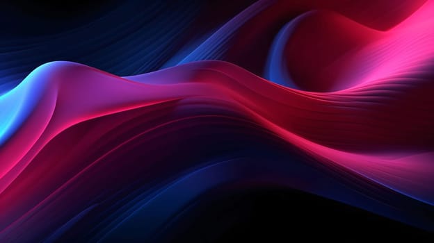 Abstract background design: abstract background with smooth lines in blue and pink colors, computer generated images