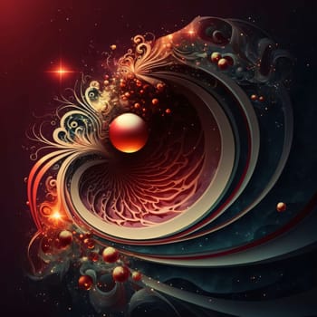 Abstract background design: Abstract fractal illustration for various design artworks, business cards.