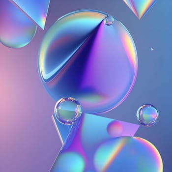 Abstract background design: Abstract colorful background with water drops. 3d rendering, 3d illustration.