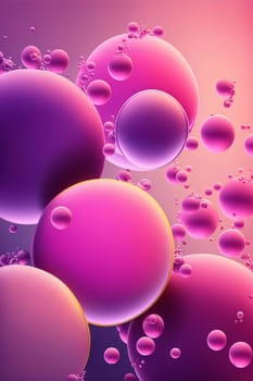 Abstract background design: abstract background with purple and pink bubbles in water, vector illustration