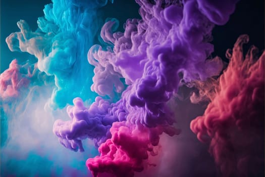 Abstract background design: Colorful cloud of ink in water. Abstract background for design.