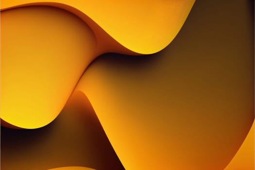 Abstract background design: Abstract orange background with paper cut shapes. 3d vector illustration.