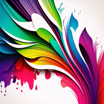 Abstract background design: abstract background with multicolored paint splashes, vector illustration