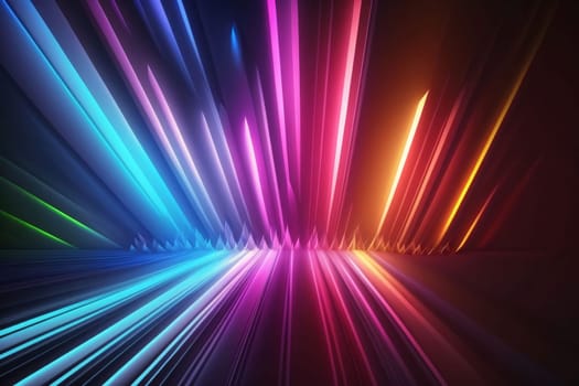 Abstract background design: abstract background with glowing lines and speed motion effect. 3d rendering