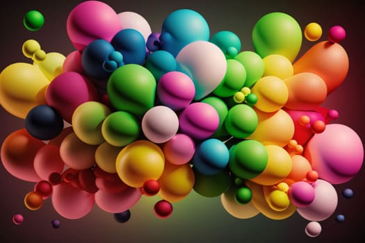 Abstract background design: Colorful abstract background with balls. Vector illustration. Eps 10.