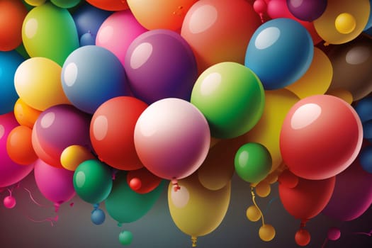 Abstract background design: Colorful balloons background. Vector illustration. Eps 10 vector file.