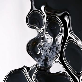 Abstract background design: Black and white abstract background. 3d rendering, 3d illustration.