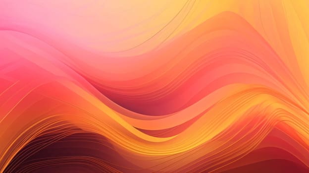 Abstract background design: abstract background with smooth lines in orange, yellow and pink colors