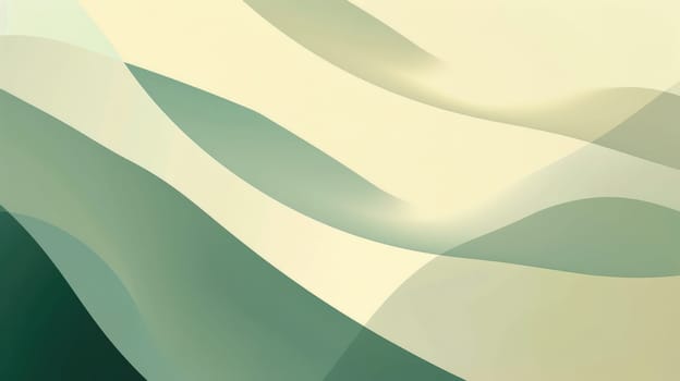 An abstract background with green and yellow waves. AIG51A.
