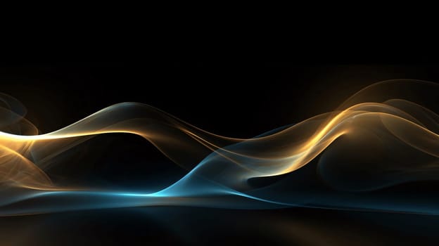 Abstract background design: Dark abstract background with a glowing abstract waves, abstract background for wallpaper