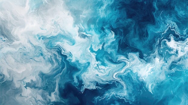 The abstract picture of the two colours between blue and white colour that has been mixing with each other in the form of the ink or liquid to become beautifully view of this abstract picture. AIGX01.