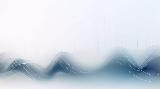 Abstract background design: abstract blue background with smooth lines and waves. Vector illustration.