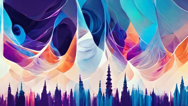 Abstract background design: Colorful abstract background. 3d rendering, 3d illustration.