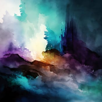 Abstract background design: Abstract watercolor background. Digital art painting. Colorful texture.