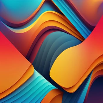 Abstract background design: Colorful abstract background with cut shapes. Vector illustration for your design