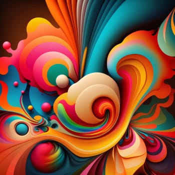 Abstract background design: Abstract colorful background with swirls. Vector illustration. EPS 10.