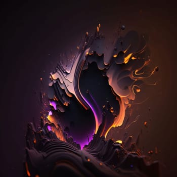 Abstract background design: 3D rendering of abstract fractal background for creative design, art and entertainment