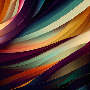 Abstract background design: Abstract colorful background with curved lines. Vector illustration. Eps 10.