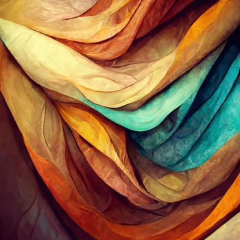 Abstract background design: abstract background of multicolored crumpled silk fabric.
