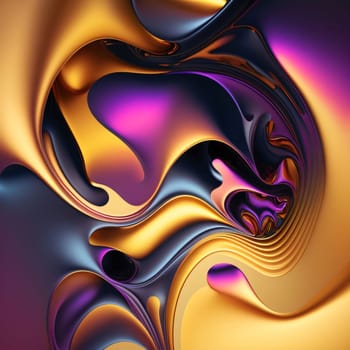 Abstract background design: abstract background with smooth lines in purple, yellow and purple colors