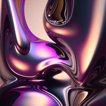 Abstract background design: 3d render of abstract metallic background with some smooth lines in it