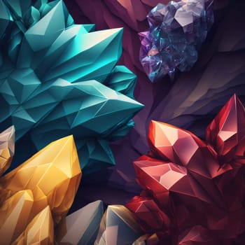 Abstract background design: Abstract polygonal background. Triangular low poly style. 3d rendering