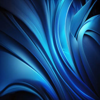 Abstract background design: Abstract blue background with smooth lines, 3d rendering, computer generated images