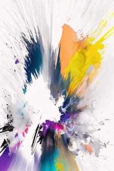 Abstract background design: abstract multicolored background with paint splashes on a white background