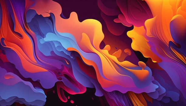 Abstract background design: Colorful abstract background. Fluid art painting. Vector illustration.